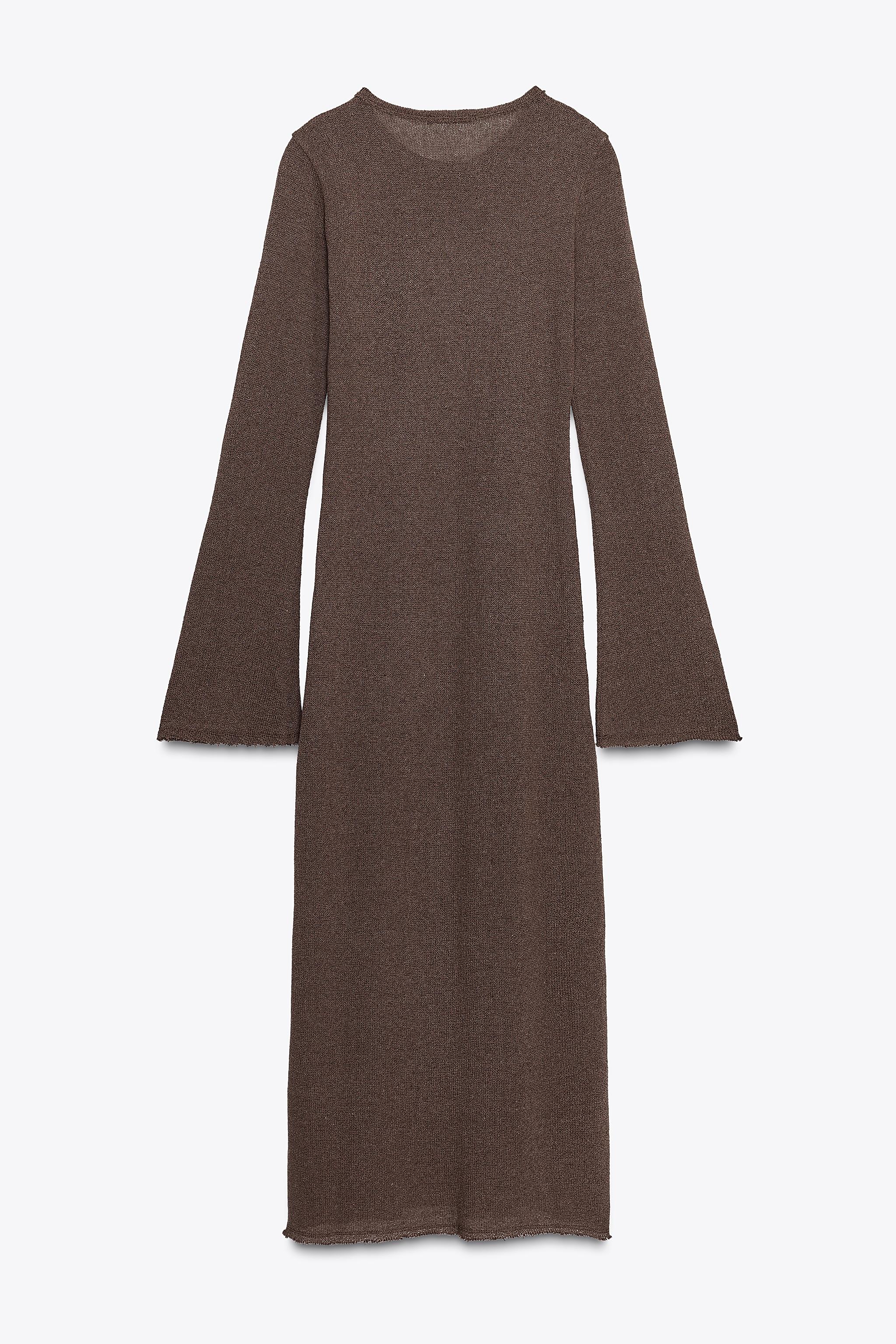 TEXTURED LONG DRESS